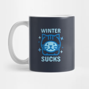 Cute Kitten Thinks Winter Sucks Mug